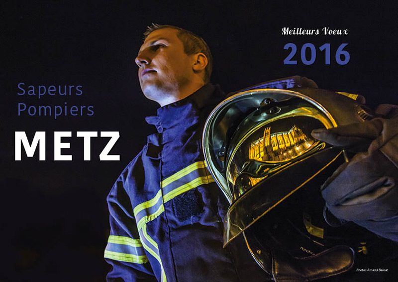 Collaboration avec un photographe - calendrier pompier - Editions Bernard Cheneval Services